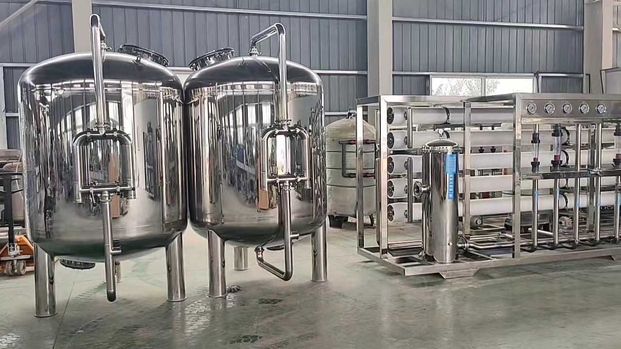 零陵全不锈钢10T双级反渗透设备饮料厂定制